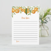 かわいこちゃんシトラス誕生日タイムカプセルメッセージカード サンキューカード (スタンド正面)