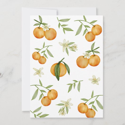 かわいこちゃんシトラス誕生日タイムカプセルメッセージカード サンキューカード (裏面)