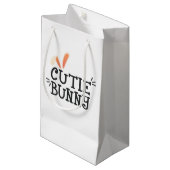 かわいこちゃんシンプルバニーイースタータイポグラフィ | ギフトバッグ (正面アングル)