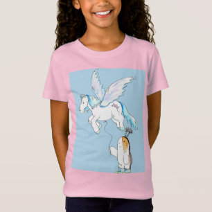 かわいこちゃんジギニアブタと彼女のペガサスバルーン Tシャツ