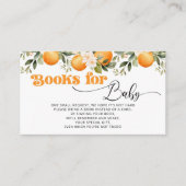 かわいこちゃんチケット柑橘類のベビー本 エンクロージャーカード (正面)