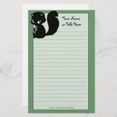 かわいこちゃんネコ固定式 便箋 (正面/裏面)