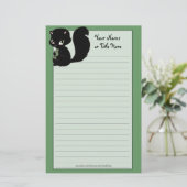 かわいこちゃんネコ固定式 便箋 (スタンド正面)