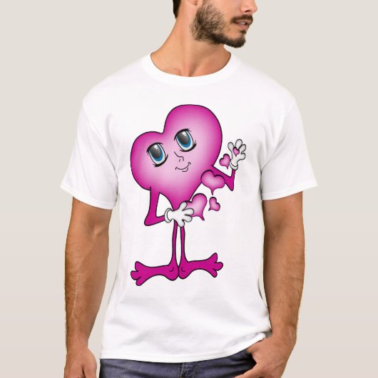 かわいこちゃんハート Tシャツ (正面)