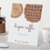 かわいこちゃんパイおむつラッフルベビーシャワーサイン 台座サイン (インサイチュ)