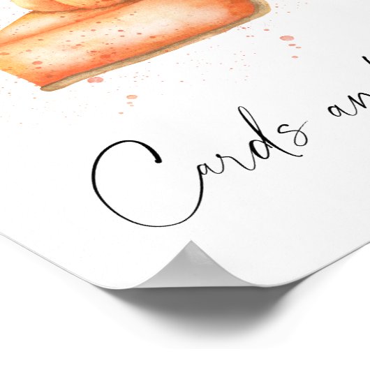 かわいこちゃんパイかぼちゃのバナーカードとギフト ポスター (角)