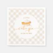 かわいこちゃんパイかぼちゃパイ秋プライド赤ちゃんシャワー スタンダードカクテルナプキン (正面)