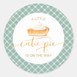 かわいこちゃんパイかぼちゃパイ秋プライド赤ちゃんシャワー ラウンドシール