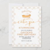 かわいこちゃんパイかぼちゃパイ秋プレイド第1誕生日 招待状 (正面)