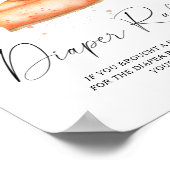 かわいこちゃんパイかぼちゃ秋おむつラッフルポスター ポスター (角)