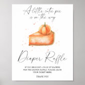 かわいこちゃんパイかぼちゃ秋おむつラッフルポスター ポスター (正面)