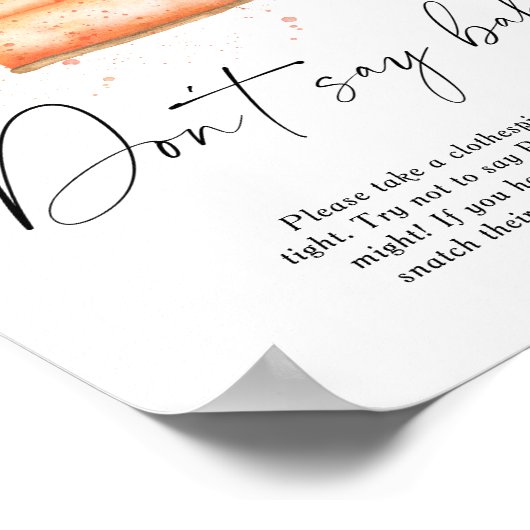 かわいこちゃんパイかぼちゃ – 言わないベビーポスター ポスター (角)