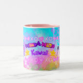 「かわいこちゃんパイかわいいの世界」 ツートーンマグカップ (中央)