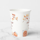 かわいこちゃんパイが途中の赤ちゃんシャワー歓迎 紙コップ (右)