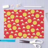 かわいこちゃんパイさくらんぼキッズバースデーパーティー 薄葉紙 (クラフト)