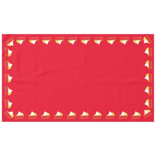 かわいこちゃんパイさくらんぼ誕生日パーティー テーブルクロス (正面(横))