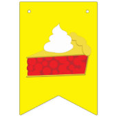 かわいこちゃんパイさくらんぼ誕生日パーティー バンティングフラッグ (第1の旗)