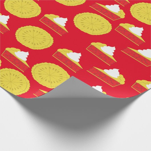 かわいこちゃんパイさくらんぼ誕生日パーティー ラッピングペーパー (角)