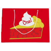 かわいこちゃんパイさくらんぼ誕生日パーティー ラージペーパーバッグ (正面)