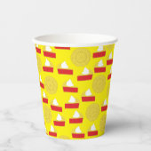 かわいこちゃんパイさくらんぼ1st誕生日パーティーキッズ 紙コップ (正面)