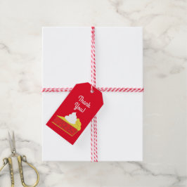 かわいこちゃんパイさくらんぼ1st誕生日パーティーテーマ ギフトタグ