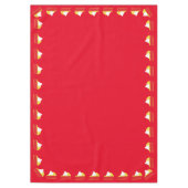 かわいこちゃんパイさくらんぼ1st誕生日パーティーテーマ テーブルクロス (正面)