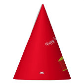 かわいこちゃんパイさくらんぼ1st誕生日パーティーテーマ パーティーハット (左)