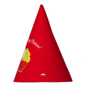 かわいこちゃんパイさくらんぼ1st誕生日パーティーテーマ パーティーハット (右)