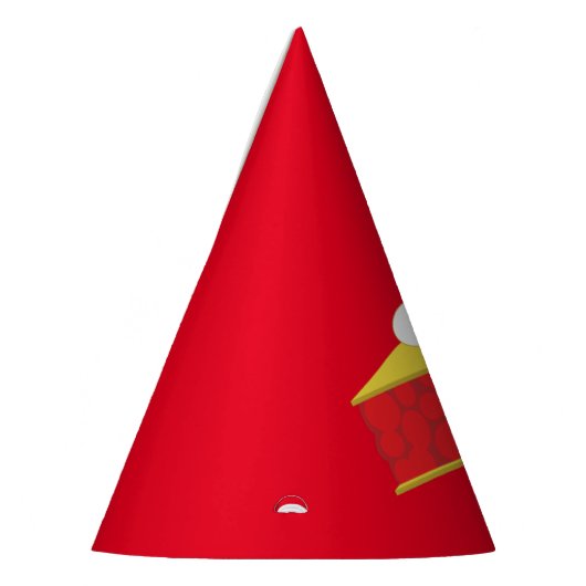 かわいこちゃんパイさくらんぼ1st誕生日パーティーテーマ パーティーハット (左)