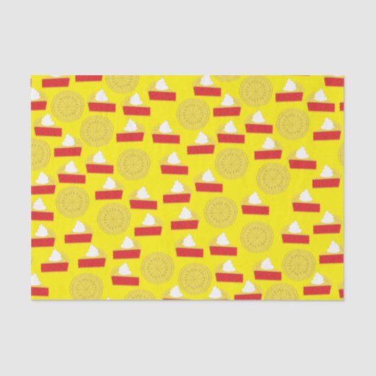 かわいこちゃんパイさくらんぼ1st誕生日パーティーテーマ 薄葉紙 (正面)