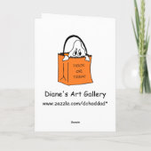 かわいこちゃんパイとカボチャ – Halloween Card カード (裏面)