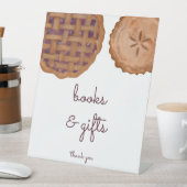 かわいこちゃんパイの本とギフト赤ちゃんシャワーのサイン 台座サイン (インサイチュ)