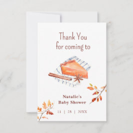 かわいこちゃんパイは途中の赤ちゃんシャワーありがとう サンキューカード