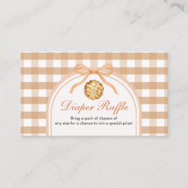 かわいこちゃんパイは途中ベビーシャワーおむつラッフル エンクロージャーカード