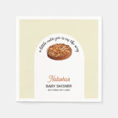 かわいこちゃんパイアップルパイ感謝祭ベイビーシャワー スタンダードカクテルナプキン (正面)