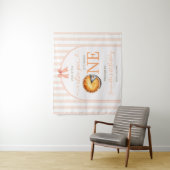 かわいこちゃんパイオレンジギンガム誕生日ウェルカムタペストリー タペストリー (インサイチュ)