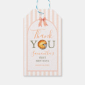 かわいこちゃんパイオレンジギンガム1st誕生日ありがとう ギフトタグ (裏面)