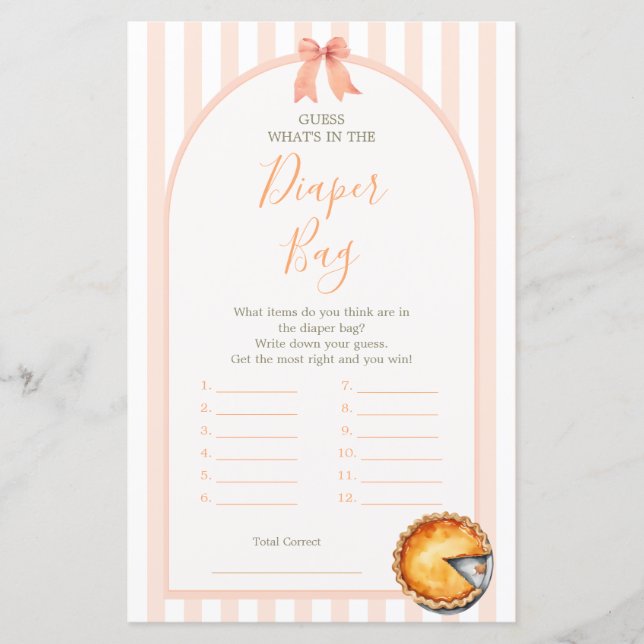 かわいこちゃんパイオレンジジンガムおむつバッグ (正面)