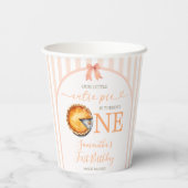 かわいこちゃんパイオレンジジンガム1st誕生日 紙コップ (裏面)
