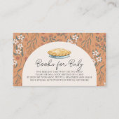 かわいこちゃんパイオレンジフローラ赤ちゃんシャワー予約リクエスト エンクロージャーカード (正面)