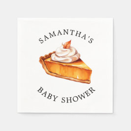 かわいこちゃんパイカボチャ秋ベビーシャワー スタンダードカクテルナプキン