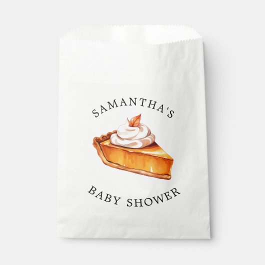 かわいこちゃんパイカボチャ秋ベビーシャワー フェイバーバッグ (正面)