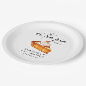 かわいこちゃんパイカボチャ秋ベビーシャワー ペーパープレート (アングル)