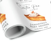 かわいこちゃんパイカボチャ秋ベビーシャワー ラッピングペーパー (ロールコーナー)