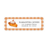 かわいこちゃんパイカボチャ秋ベビーシャワー ラベル (正面)