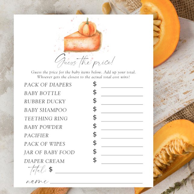 かわいこちゃんパイカボチャ – 価格ゲームを推測 (クリエイターアップロード済み)