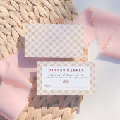 かわいこちゃんパイギンガムサンクスギビング秋ベビーシャワー エンクロージャーカード