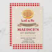 かわいこちゃんパイパーティの招待状 招待状 (正面/裏面)