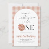 かわいこちゃんパイファースト誕生日 招待状 (正面)