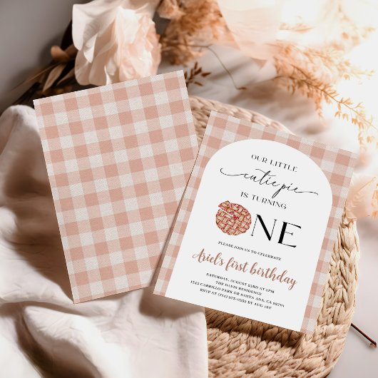 かわいこちゃんパイファースト誕生日 招待状